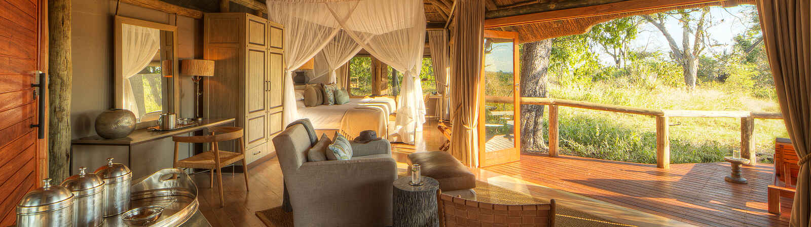 Camp Moremi: Schlafzimmer Camp Moremi: Schlafzimmer