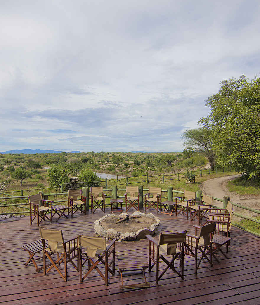 Tarangire River Camp: Offene Feuerstelle Tarangire River Camp: Offene Feuerstelle