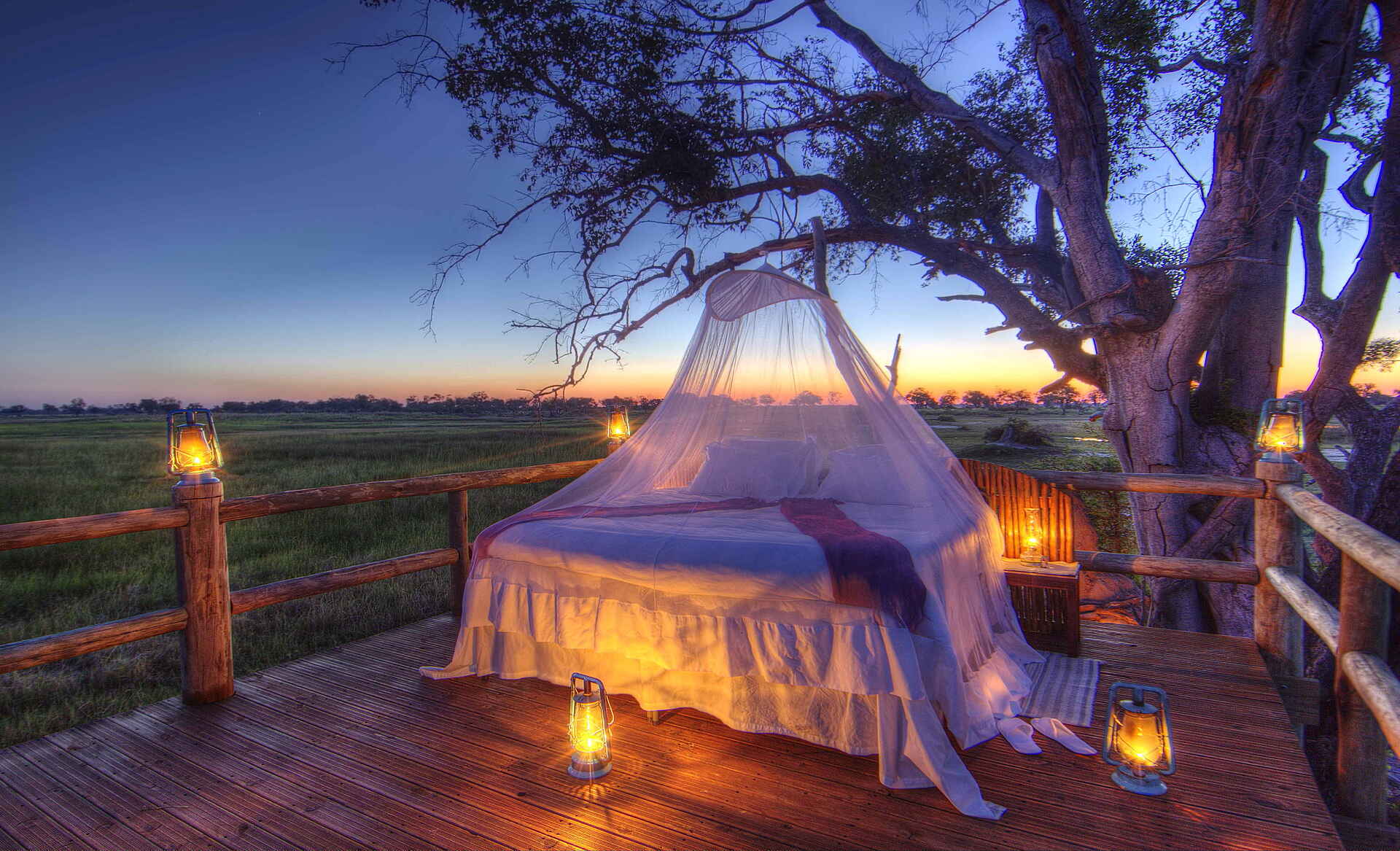Botswana, Camp, Kanana, Kanana Camp, Okavango, Okavango Delta, Safari, Himmelbett, Open-Air-Schlafen, Afrikarma, Afrikarma Safaris, Afrikarma Safaris - Wildnis. Hautnah, afrikarma.de, Abenteuer