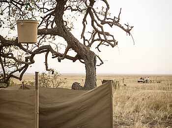 Chada Katavi Camp: Eimerdusche im Freien