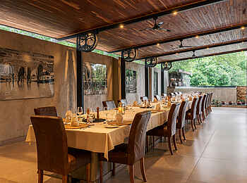 Chobe River Lodge: Speisebereich