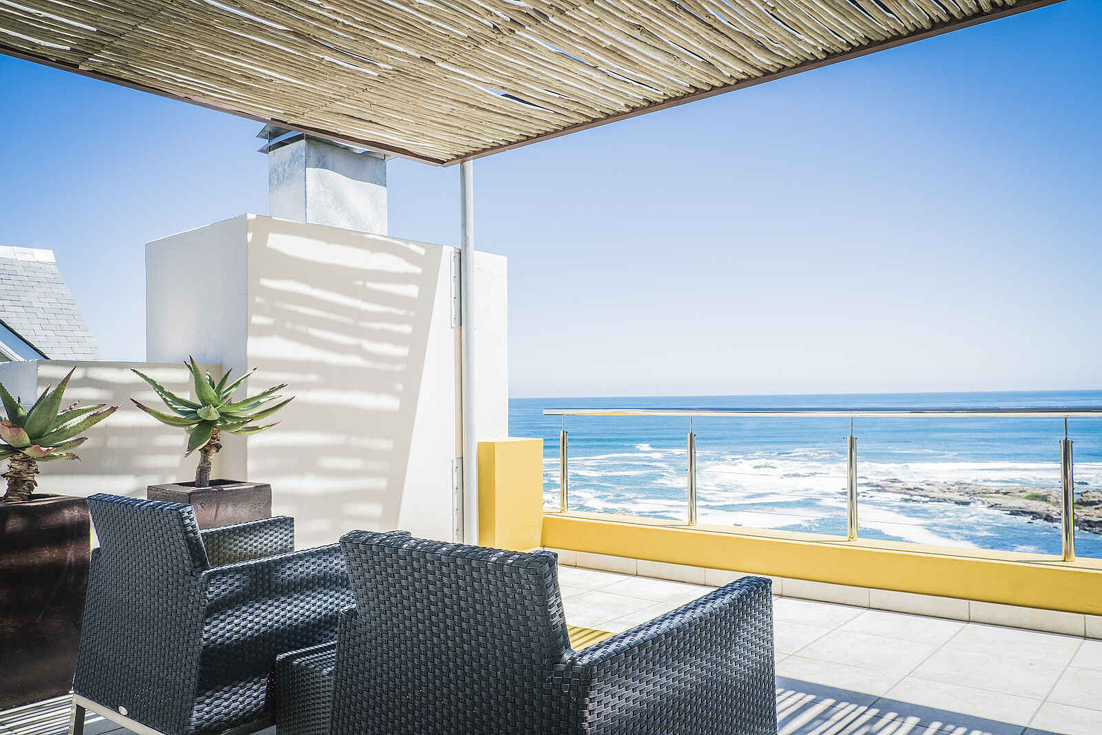 Crayfish Lodge: Der Balkon der Panorama Suite Crayfish Lodge: Der Balkon der Panorama Suite