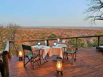 Ghoha Hills Savuti Lodge: Auf der Terrasse