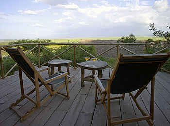 Olduvai Camp: Aussichtsdeck