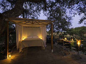 Ruckomechi Camp: Abendstimmung Ruckomechi Camp: Abendstimmung