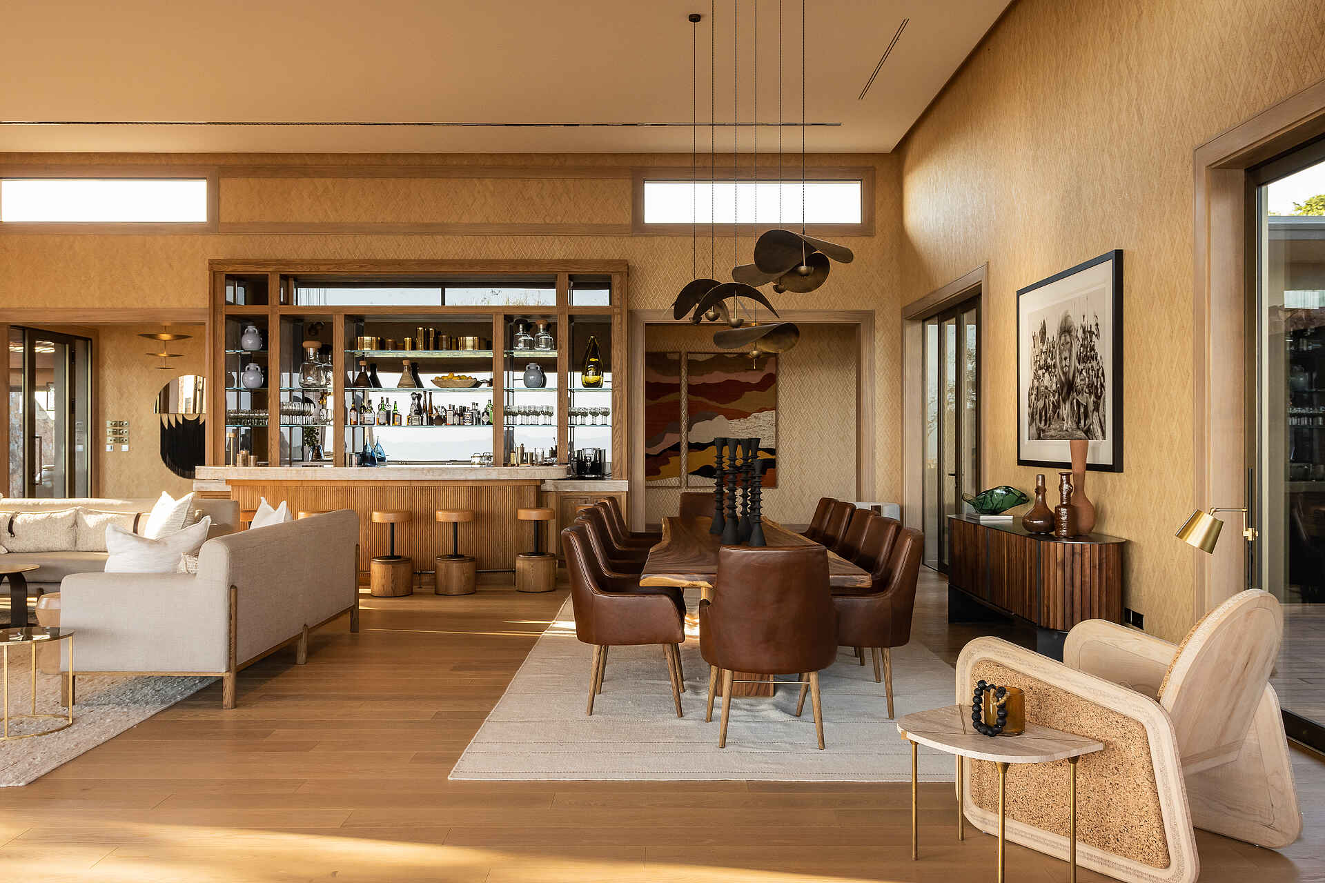 Singita Milele: Bar und Lounge