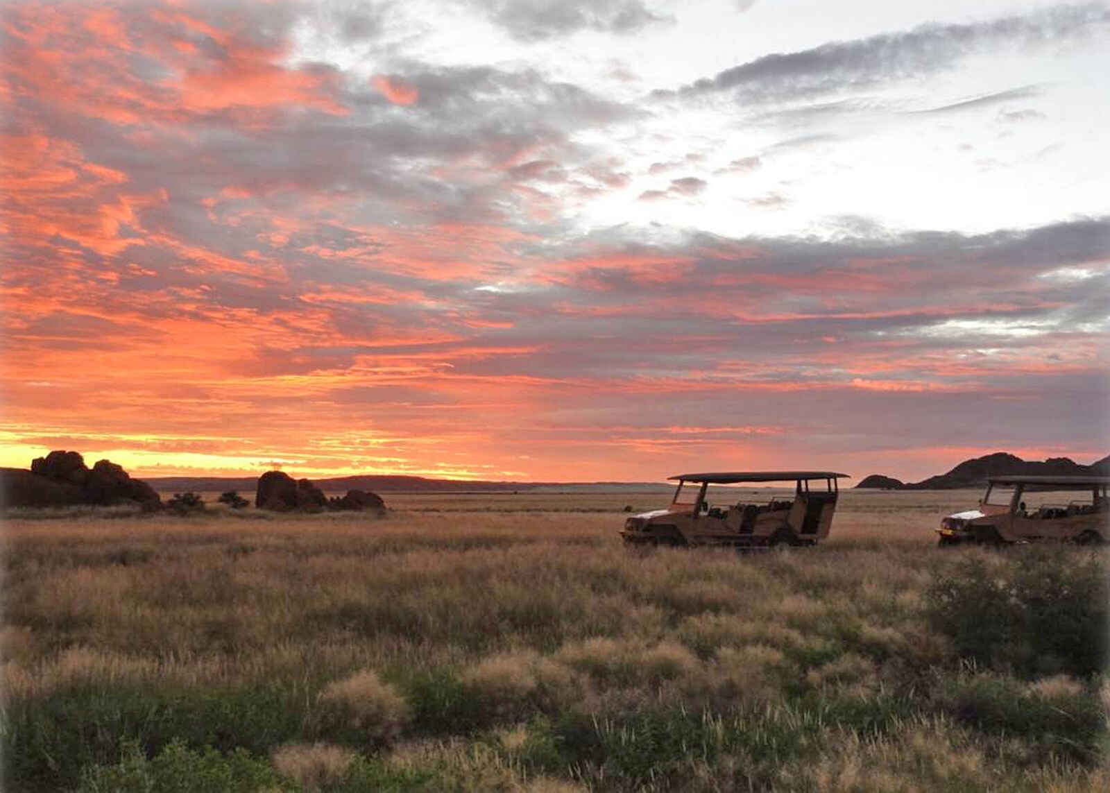 Sossusvlei Lodge: Sonnenuntergang Sossusvlei Lodge: Sonnenuntergang