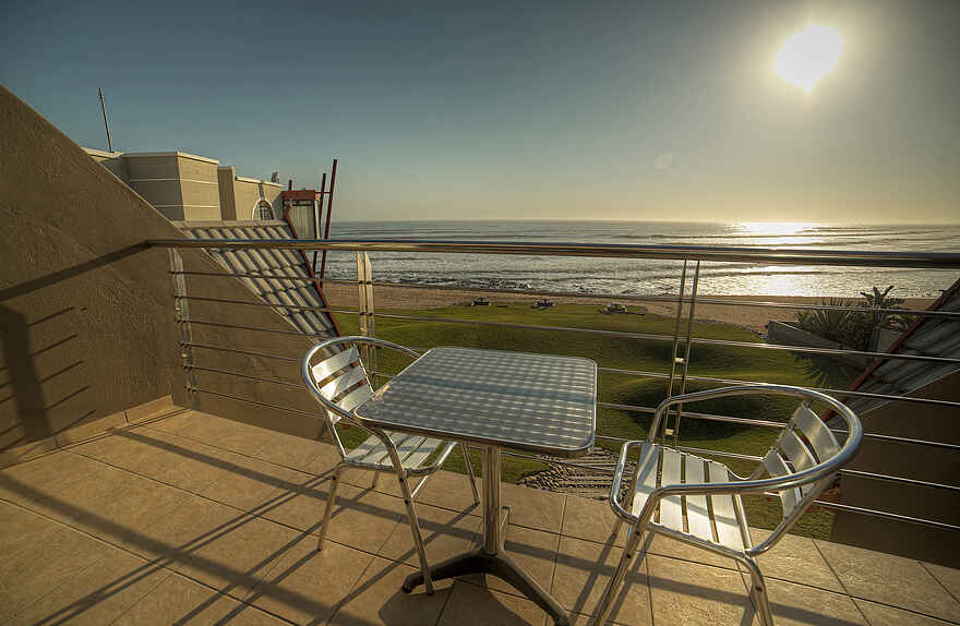 Beach Lodge Swakopmund: Private Terrasse Beach Lodge Swakopmund: Private Terrasse