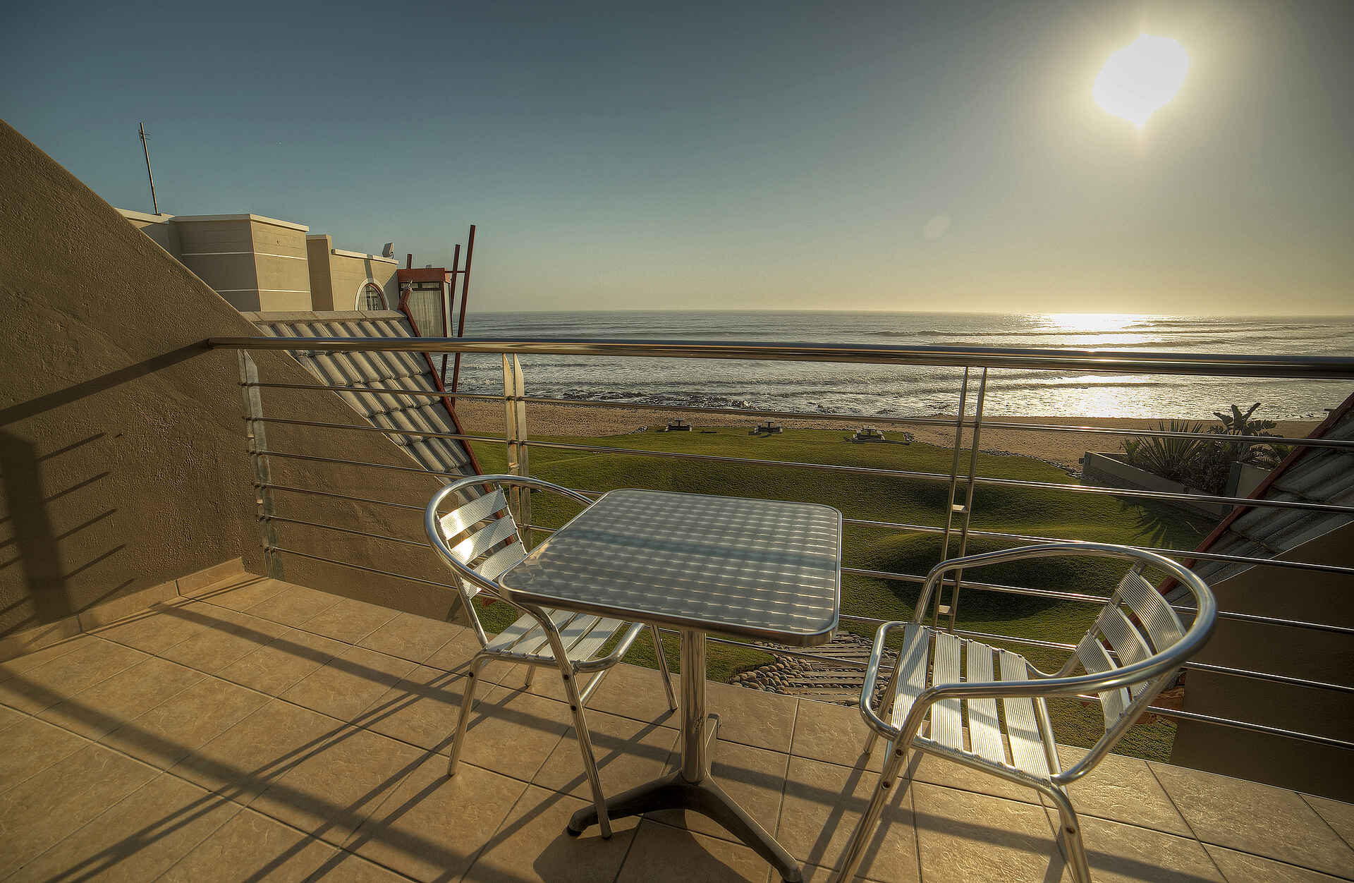 Beach Lodge Swakopmund: Private Terrasse
