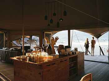 Hoanib Valley Camp: Coffee Station Hoanib Valley Camp: Coffee Station