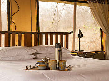 Kwihala Camp: Doppelbett