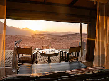 Wolwedans Desert Lodge: Veranda Wolwedans Desert Lodge: Veranda