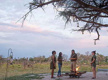 Gomoti Private Camp: Feuer