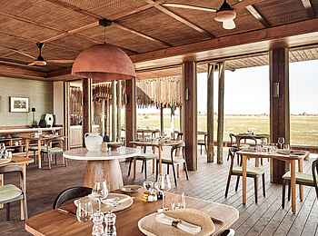 Baines Lodge: Das offen gestaltete Restaurant Baines Lodge: Das offen gestaltete Restaurant