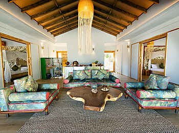 Bawe Island: Der Wohnbereich der Sultan Villa