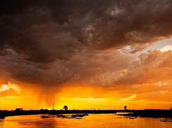 Duba Plains Camp: Sonnenaufgang