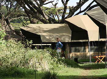 Lemala Ngorongoro: Vor den Zelten Lemala Ngorongoro: Vor den Zelten
