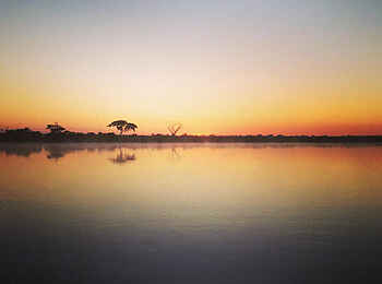 Old Drift Lodge: Ein wunderschöner Sonnenuntergang Old Drift Lodge: Ein wunderschöner Sonnenuntergang