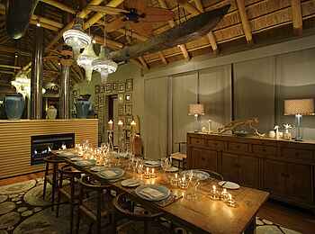 Phinda Homestead: Esszimmer in der Villa Phinda Homestead: Esszimmer in der Villa