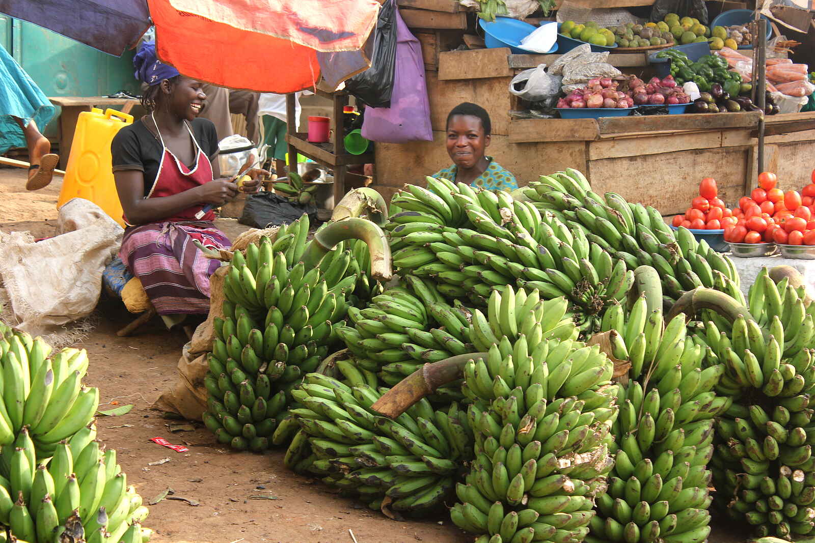 Kampala: Straßenmarkt Kampala: Straßenmarkt