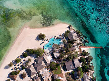 Bawe Island: Der Zentralbereich aus der Vogelperspektive