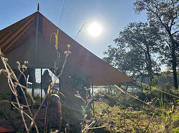 Charlie Ugalla Safari Camp: Blick durchs Zelt