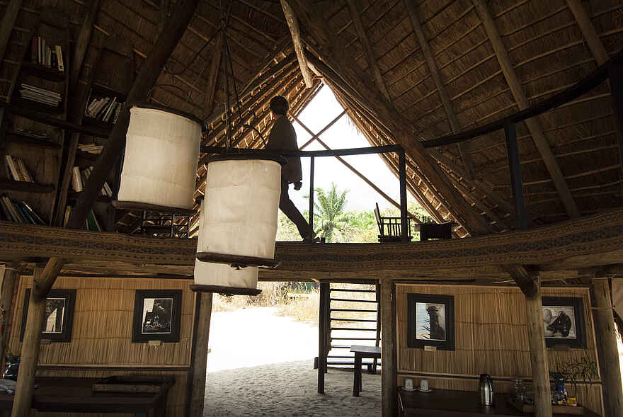 Greystoke Mahale: im Haupthaus Greystoke Mahale: im Haupthaus