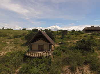 Kasenyi Safari Camp: Gästechalet am Hang