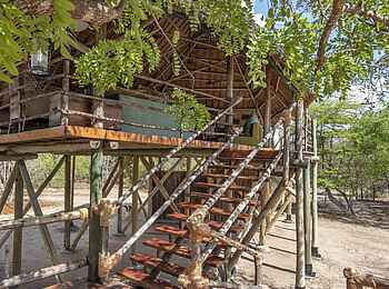 Laba Siwandu Camp: Treppe zur Lounge
