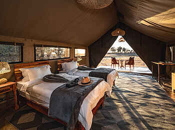 Luiana Plains Expedition Camp: Schlafbereich