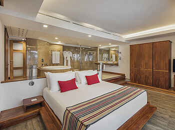 Shandrani Beachcomber Resort and Spa: Family Suite Bett Shandrani Beachcomber Resort and Spa: Family Suite Bett