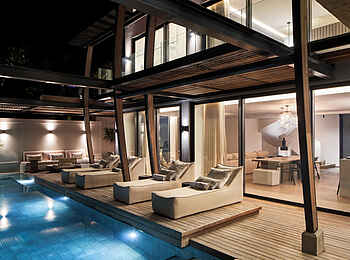 LUX Grand Baie: Die Terrasse der Grand Villa LUX Grand Baie: Die Terrasse der Grand Villa