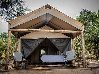 Mababe Tented Camp: Zelt von außen