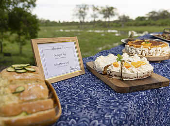 MmaTsebe Tented Camp: Kaffee und Kuchen