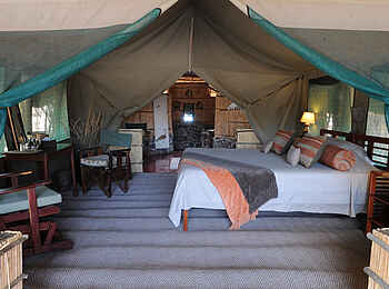 Mwagusi Safari Camp: Zeltinterieur