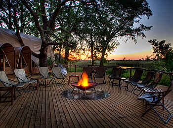 Okuti Camp: Feuerplatz