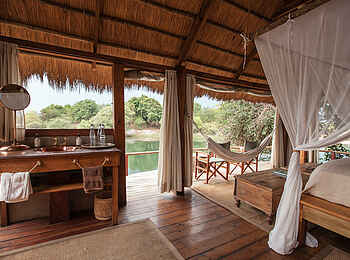 Sindabezi Island Camp: Blick aus einem Chalet