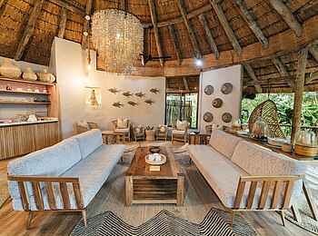 Thonga Beach Lodge: Loungebereich Thonga Beach Lodge: Loungebereich