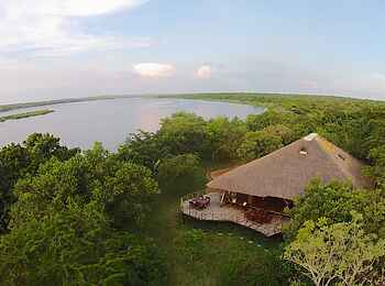 Baker's Lodge: Lodge aus Vogelperspektive Baker's Lodge: Lodge aus Vogelperspektive