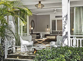 Heritage Le Telfair Golf & Wellness Resort: Die Terrasse einer Suite Heritage Le Telfair Golf & Wellness Resort: Die Terrasse einer Suite