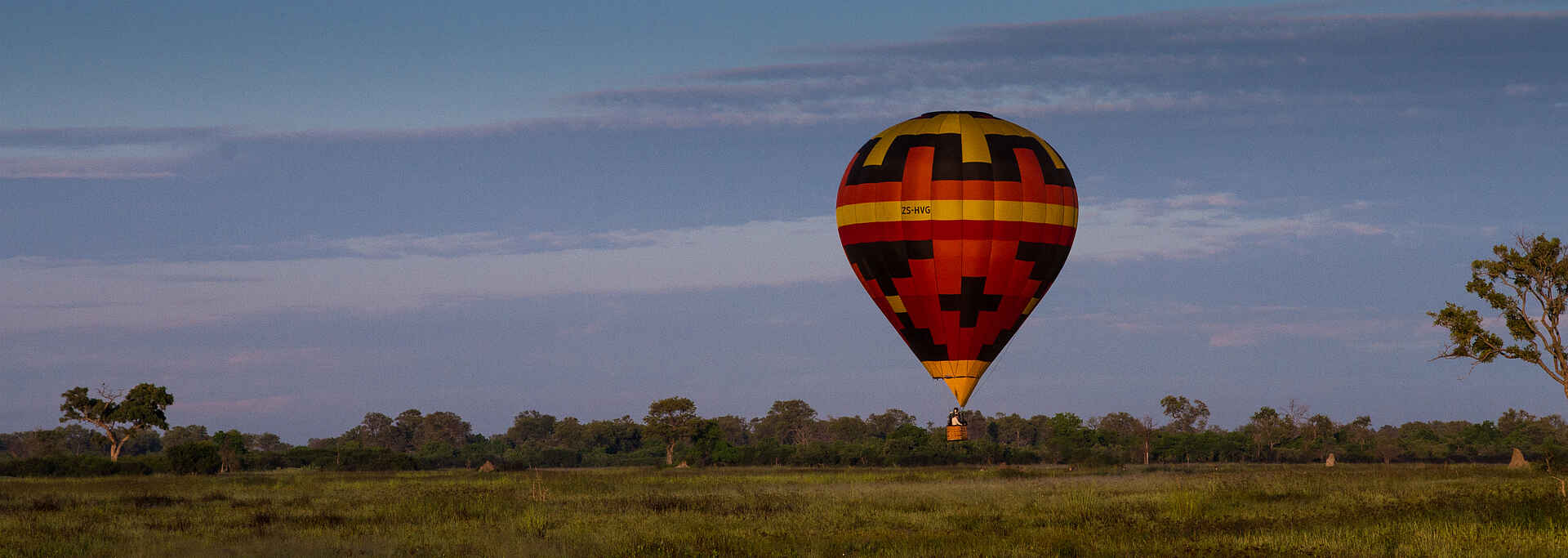 Kana Kara Camp, Aktivitäten, Heißluftballon, Heißluftballonfahrt