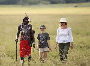 Kichwa Tembo Tented Camp: Wanderung in Massai-Begleitung Kichwa Tembo Tented Camp: Wanderung in Massai-Begleitung