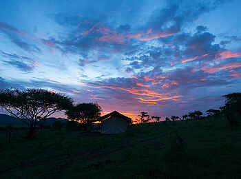 Kiota Camp: Sonnenuntergang Kiota Camp: Sonnenuntergang