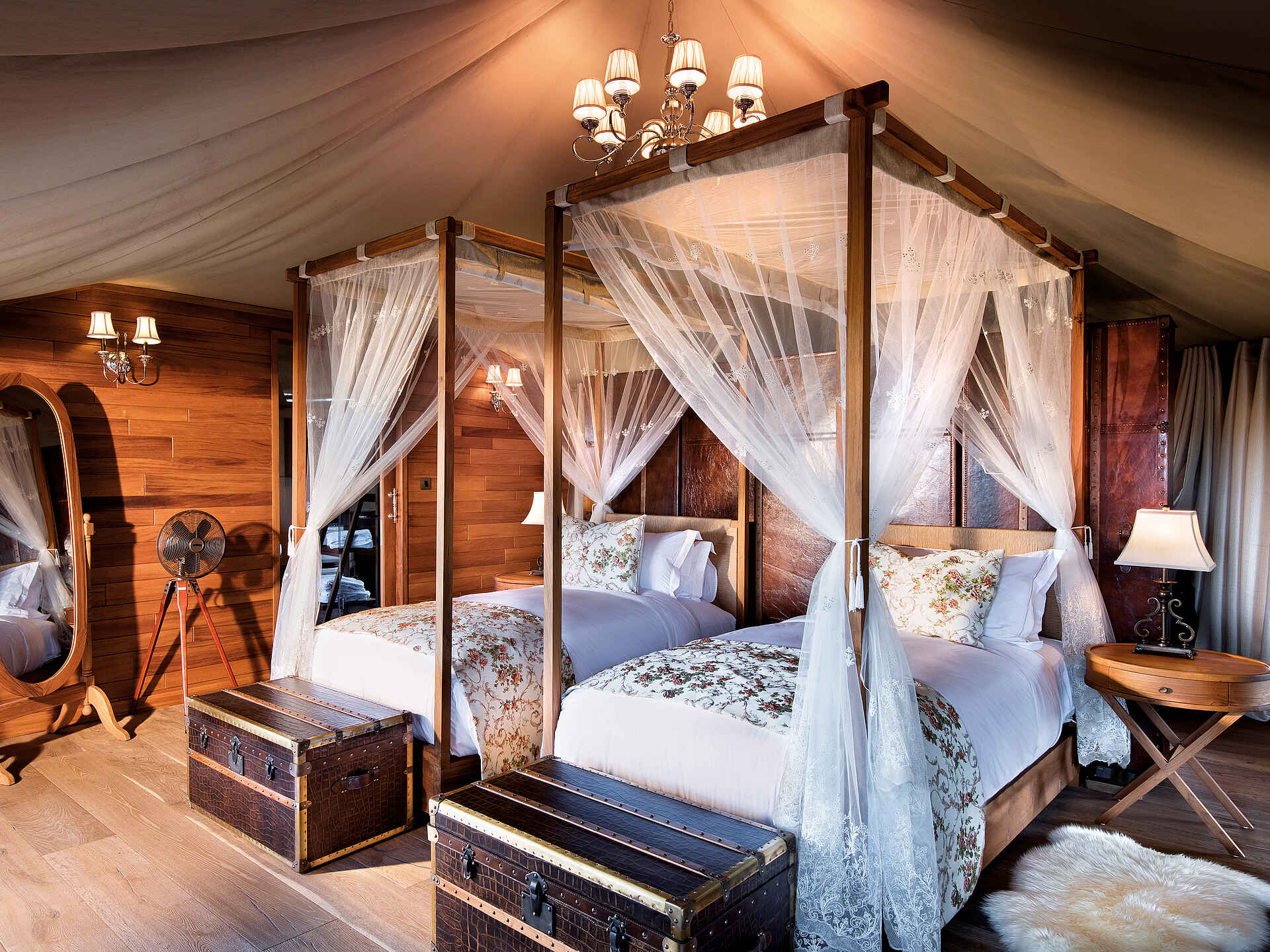 Camp, Nyaruswiga Plains, One Nature, One Nature Nyaruswiga, Serengeti, Serengeti, Seronera, Tented Camp, Zentrale Serengeti, Einzelbetten, Familienzelt, Schlafzimmer, Afrikarma, Afrikarma GmbH, Afrikarma Safaris, Wildnis. Hautnah.