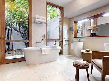 Melia Zanzibar: Badezimmer einer Villa Melia Zanzibar: Badezimmer einer Villa