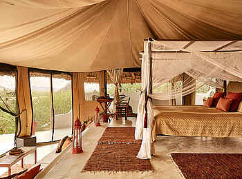 Sasaab Camp: Zeltinneres Sasaab Camp: Zeltinneres