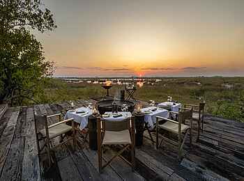 Zarafa Dhow Suite: Dinner an der Boma