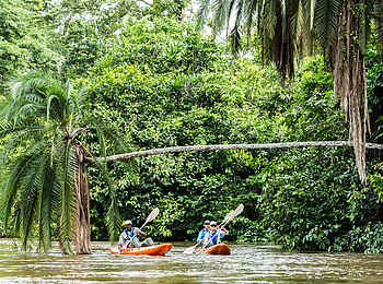 Mboko Camp: Abenteuerliche Kajakfahrt