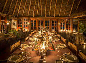 Campi ya Kanzi Lodge: Dinner Campi ya Kanzi Lodge: Dinner