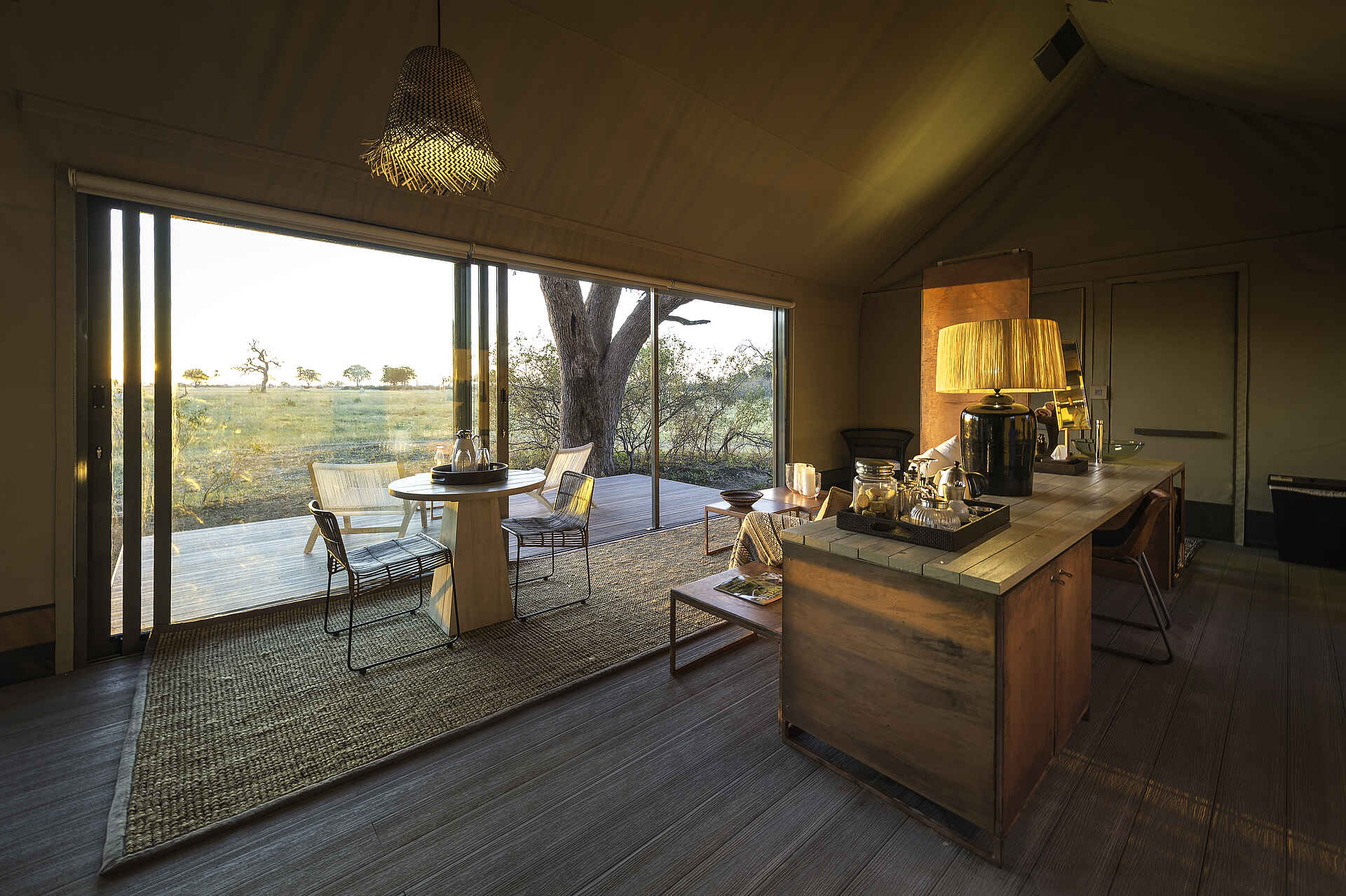 Linkwasha Camp: Zelt-Einrichtung linkwasha camp, unterkunft, zelt